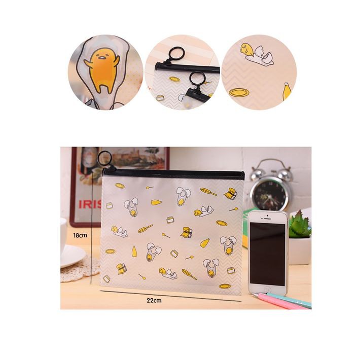

Terlaris PF11 Korea Egg Cartoon A5 Stationery Pencil Case / Tempat Pensil - egg dua Keren
