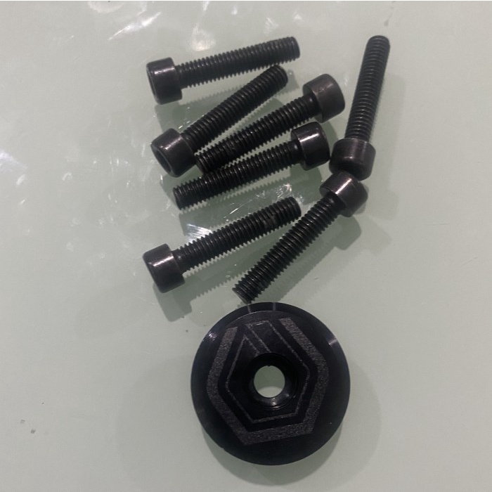 Tutup Stem Top Cap Headset Sepeda lengkap baut originial Polygon