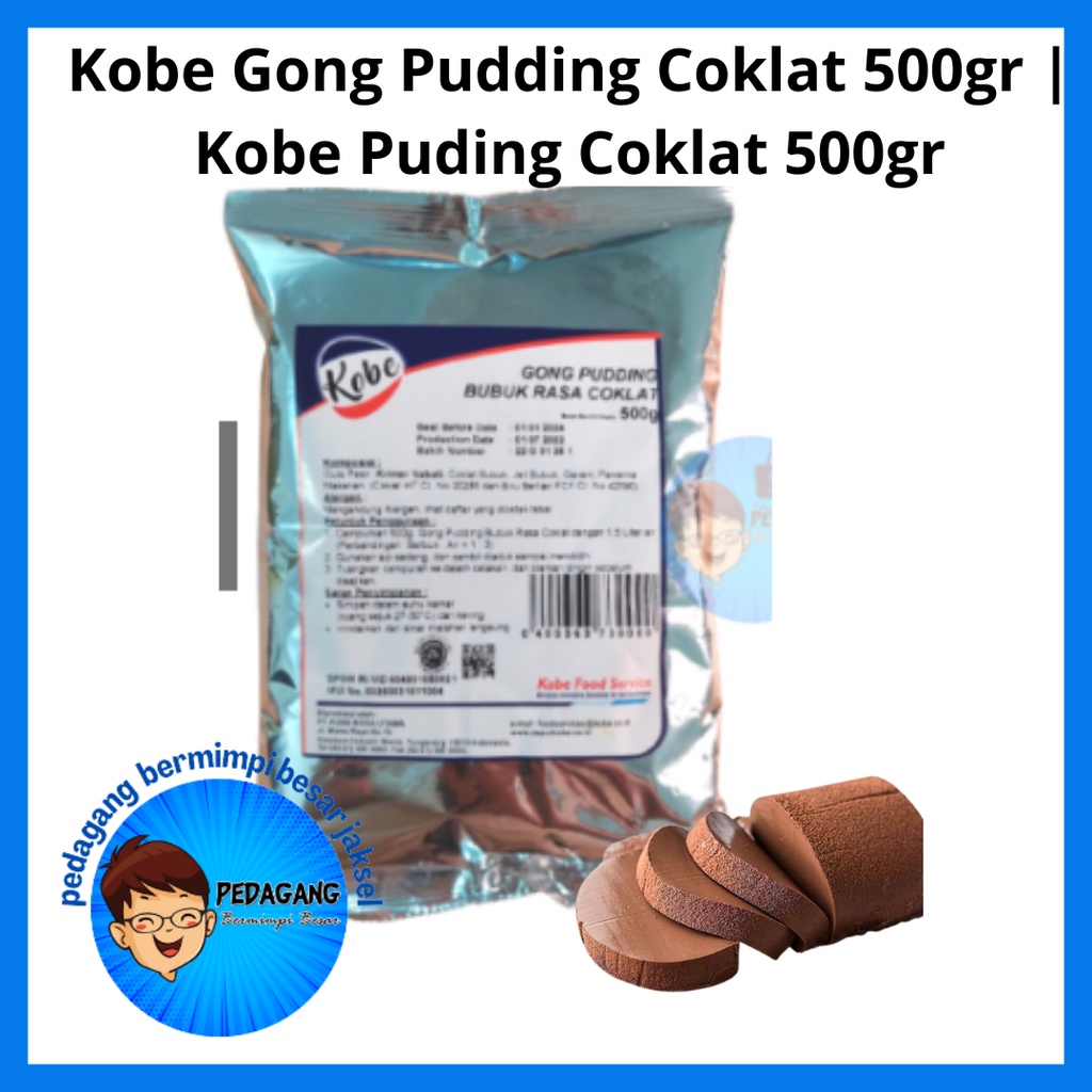 

Kobe Gong Pudding Coklat 500gr | Kobe Puding Coklat 500gr | Bubuk Pudding Coklat Kobe