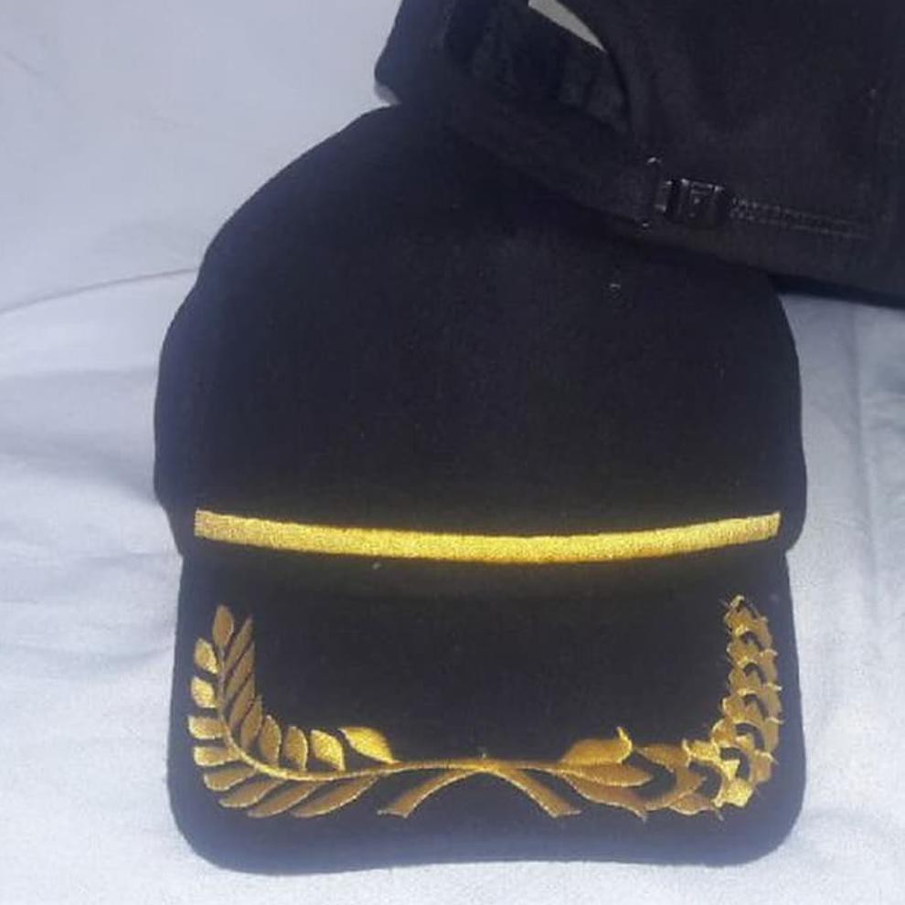 Terlaris topi dauble mask busa padi kapas- topi pns padi kapas polos