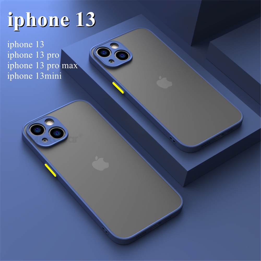 【iphone 13】 Matte transparent for 13 pro max 13 mini anti-drop protective case