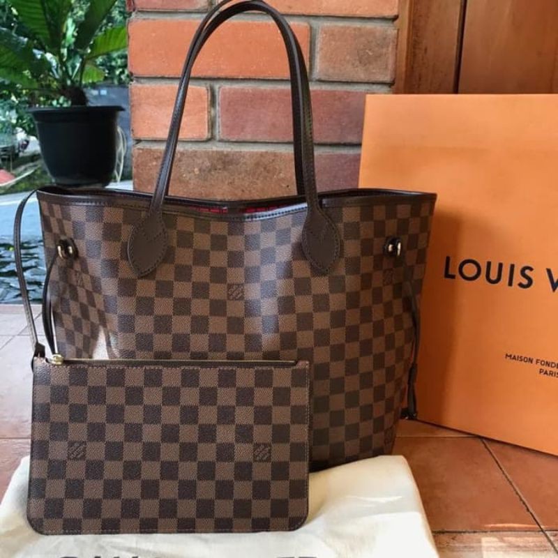 Louis Vuitton Neverfull MM Damier Ebene. LV Original Neverfull Damier