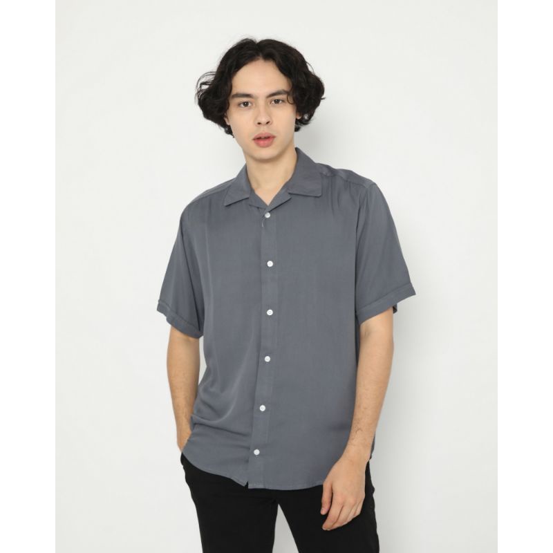 BASIC COLOUR SHIRT- Kemeja Polos Pria Kasual Kemeja Polos Cowo Cewe