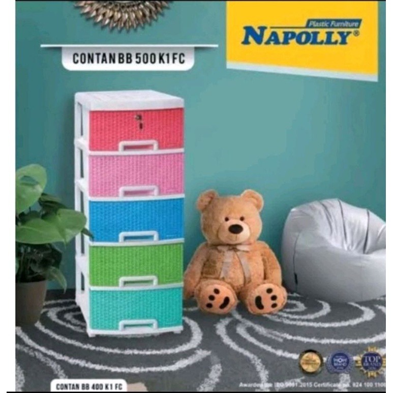 Lemari Napolly Contan 400 ak1 jati khusus indah cargo jatim