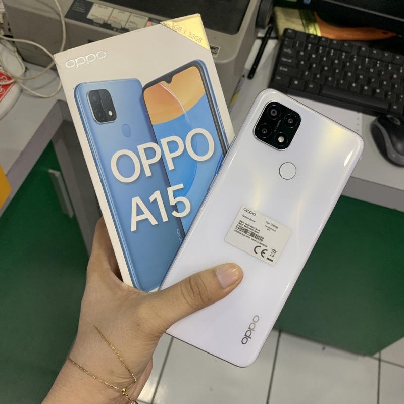 Oppo A15 3/32gb second Bekas pakai normal fullset original resmi