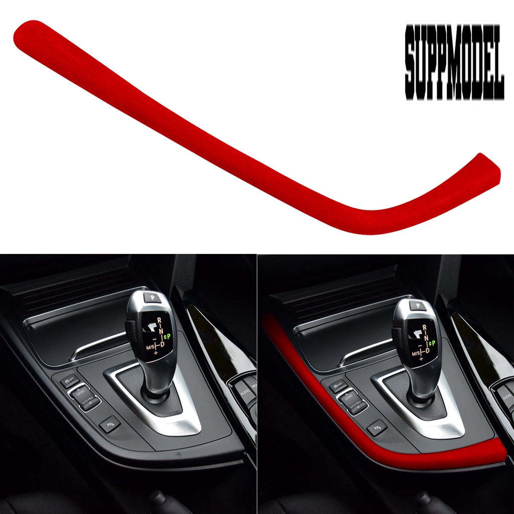 Suppmodelx Strip Trim Dekorasi Interior Mobil Bahan Suede Ramah Lingkungan Untuk Seri 3GT 4 2013-2019