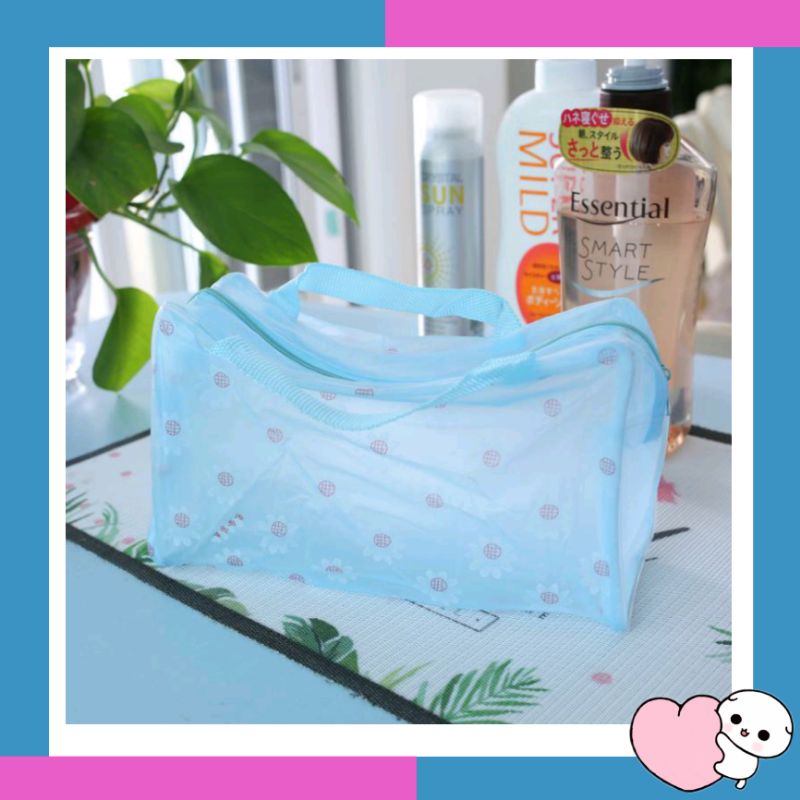 tas kosmetik / tas waterproof / tas kosmetik transparan