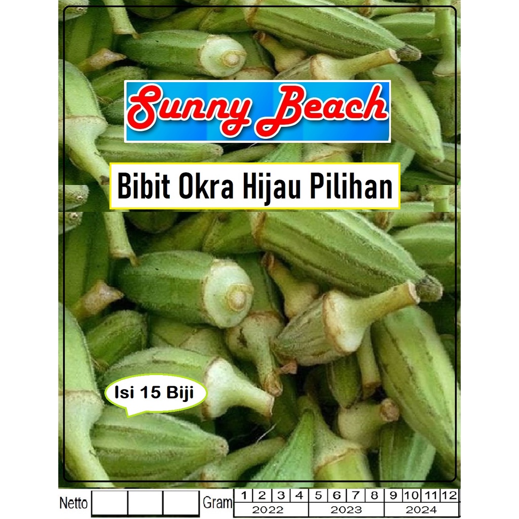 Bibit Okra Hijau Pilihan |Benih Okra Hijau |Bibit Sayur Okra Hijau
