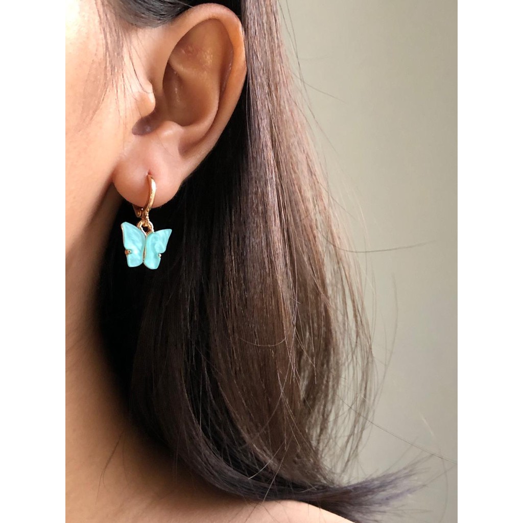 Anting kupu kupu hits keren anting korea anting kecil