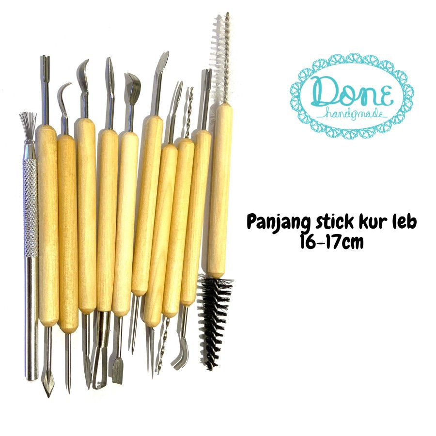 Modelling tools alat sculpting needle tools brush dottinng tools alat clay murah