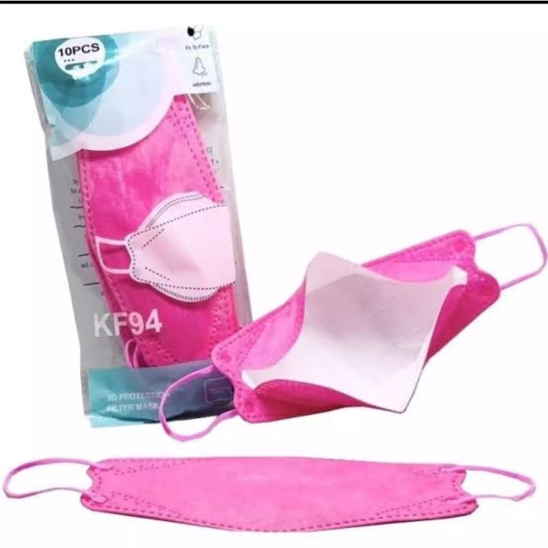 PAKET HEMAT KF94 WARNA PINK MUDA/PINK TUA 5 PACK ISI 50PCS