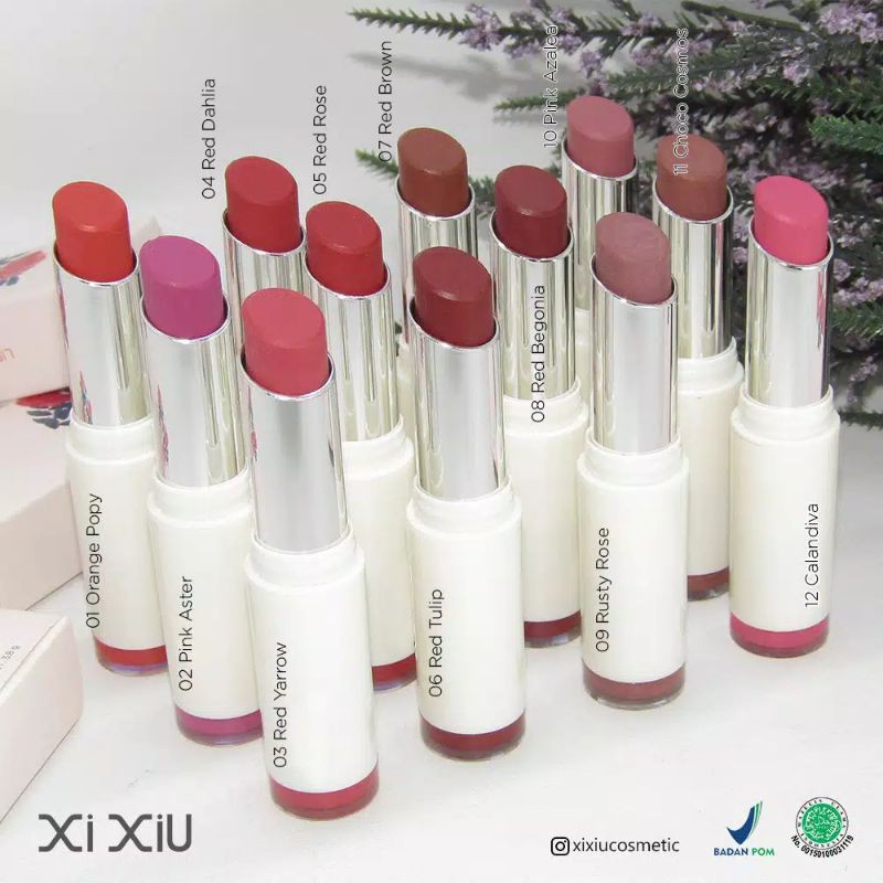 ❤️GROSIR❤️ xi xiu lipstik matte finished 3in1