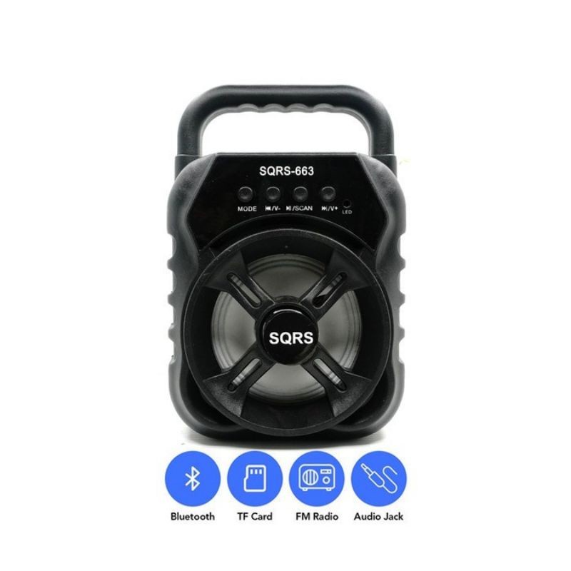 Speaker Bluetooth SQRS Type 663 Free Mic