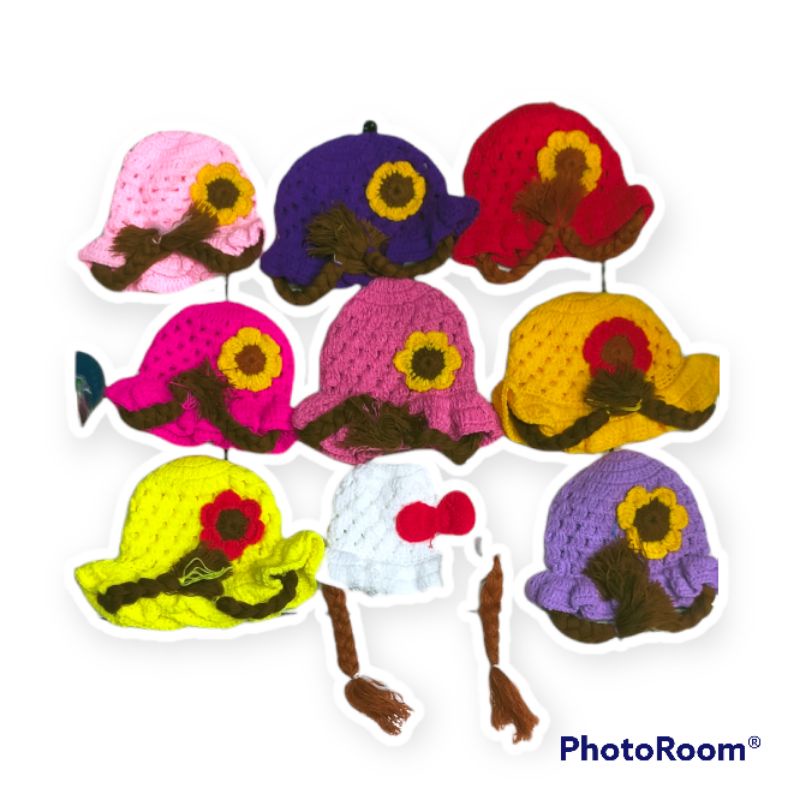 (BISA COD) TOPI KUPLUK ANAK BAYI KEPANG RENDA WIG HAT - KUPLUK KEPANG RENDA WIG HAT RAJUT TERBARU TERMURAH-1