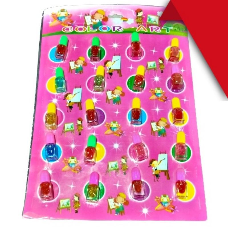 Kutek Anak | Cat Kuku warna Glitter Grosir 20pcs