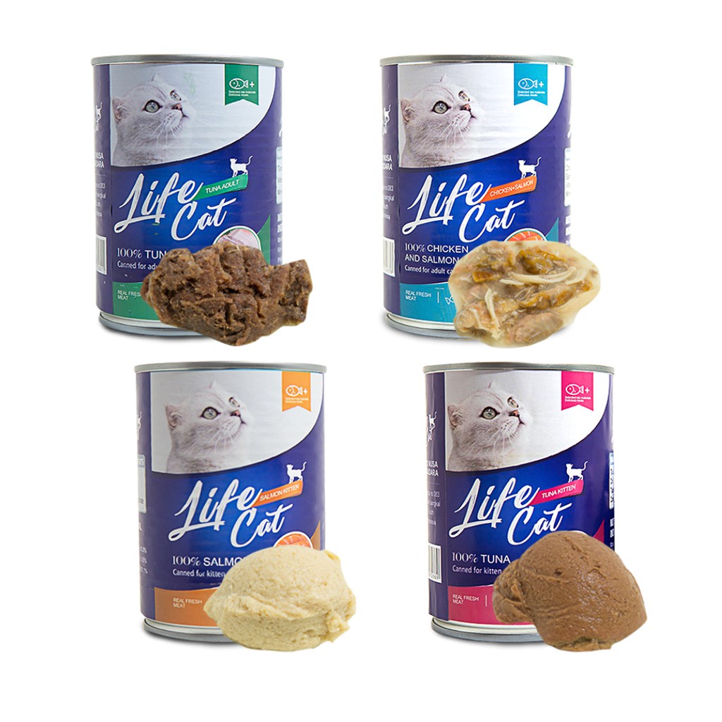 Makanan Kucing Basah LIFE CAT Kaleng 400 Gram / Wet Cat Food Murah