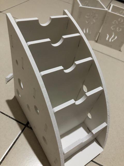Rak Desktop Diy Organizer Vintage Shabby Chic Remote Minimalis Serbaguna Pajangan Dekorasi Gg154