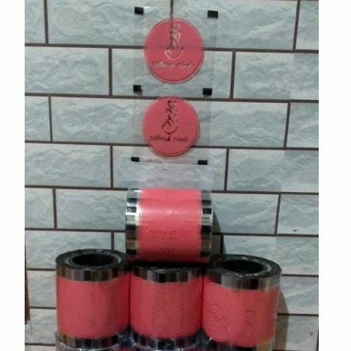 sablon sealer / lid cup gelas plastik ( custom design )