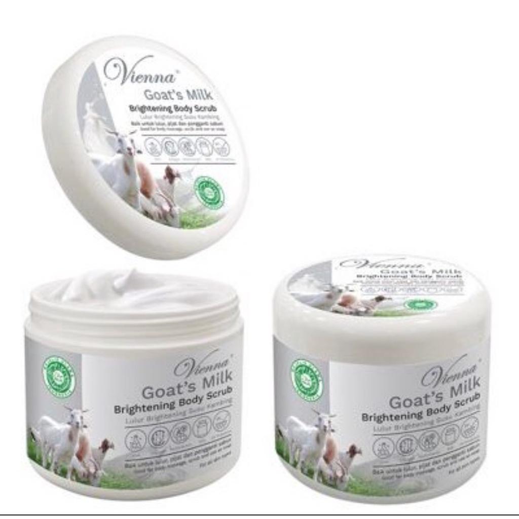 Vienna Cow's Milk Brightening Body Scrub 250g / Goat s Milk Brightening Body Scrub 250g