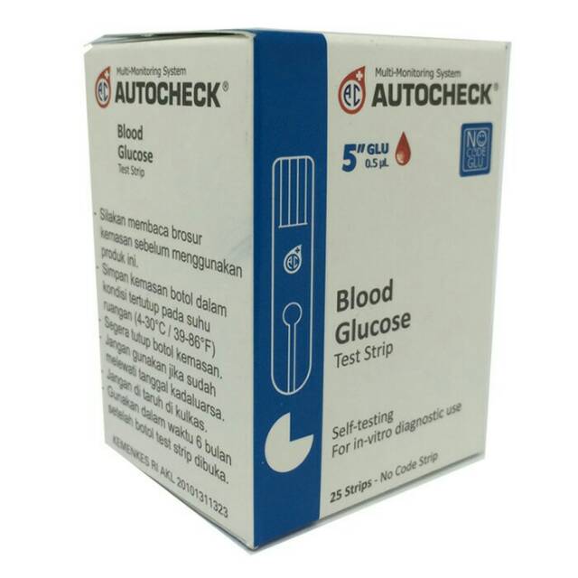 Strip Isi Ulang Autocheck Gula Darah Refill Blood Glucose Refil GCU Murah