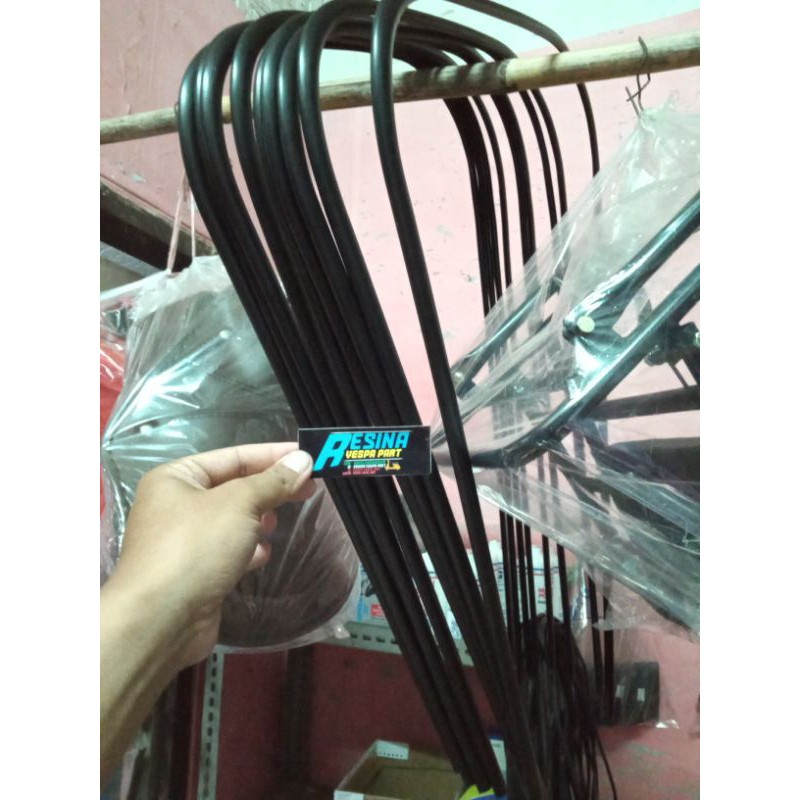 List layar vespa super sprint ps px exclusive excel fiber hitam import