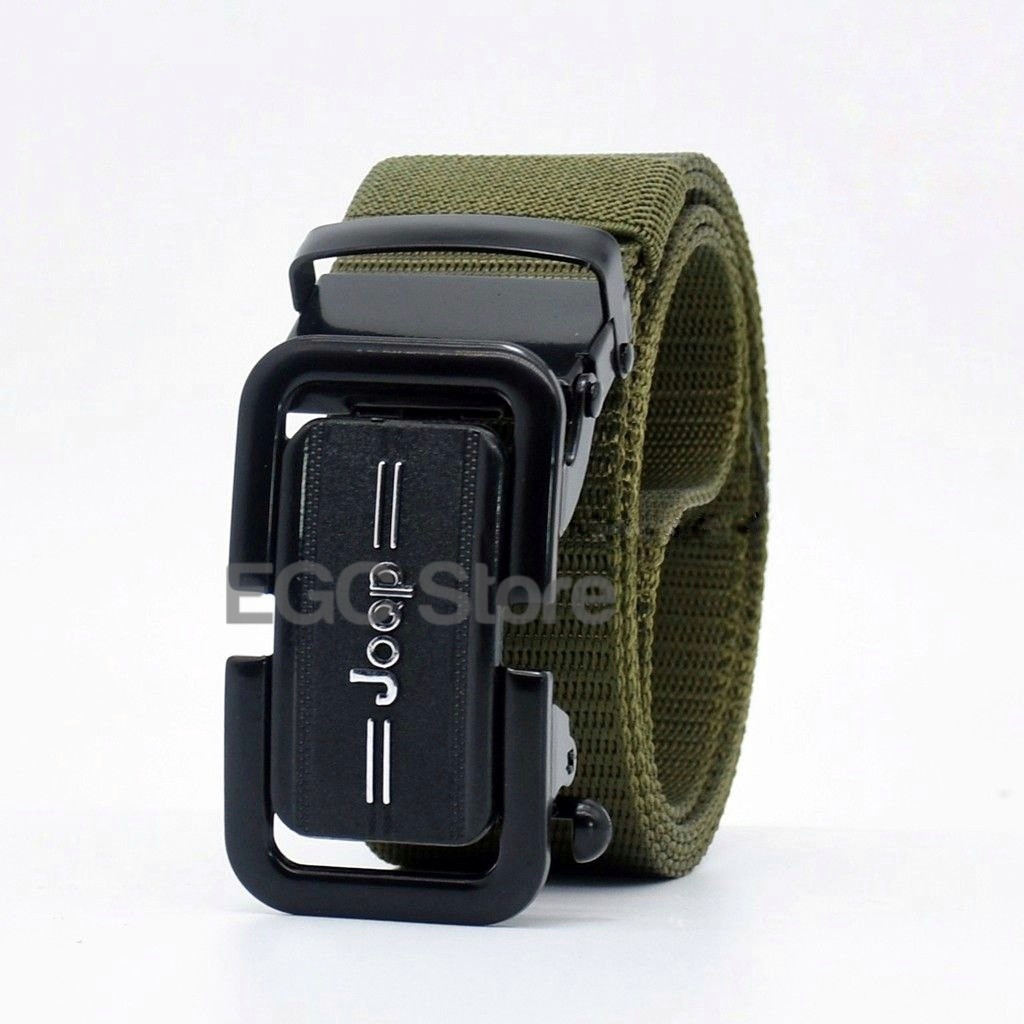 PROMO BEST SELLER ! IKAT PINGGANG PRIA/SABUK PRIA/BELT NYLON CANVAS KEPALA BESI - MC-CCA-40