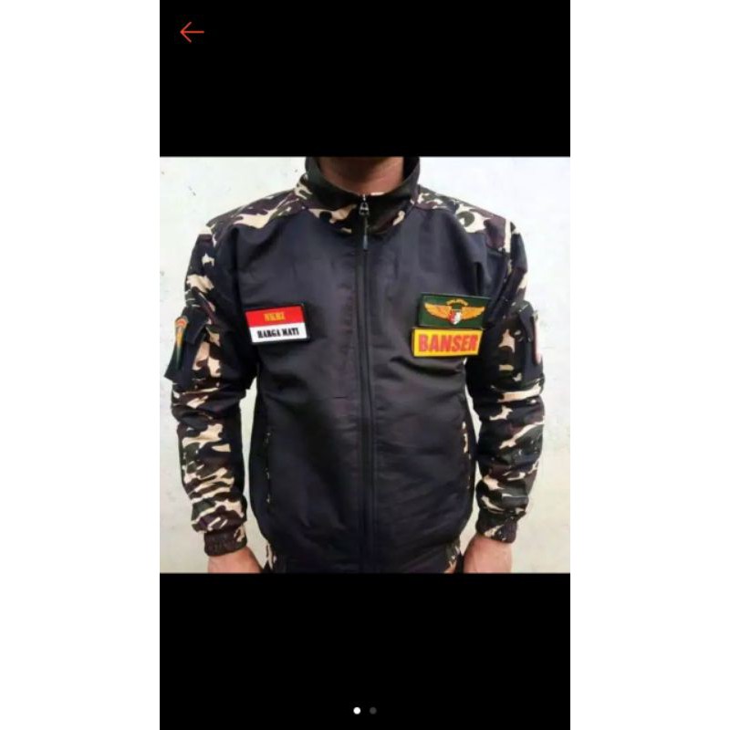 JAKET BOMBER KOMBINASI