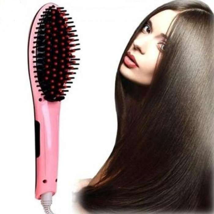 Catok Sisir Rambut HQT-906A Catokan Sisir Rambut Pelurus Fast Hair Brush Straightener