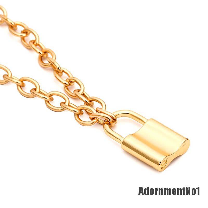 (Adornmentno1) Liontin Gembok Stainless Steel Untuk Unisex / Pria / Wanita