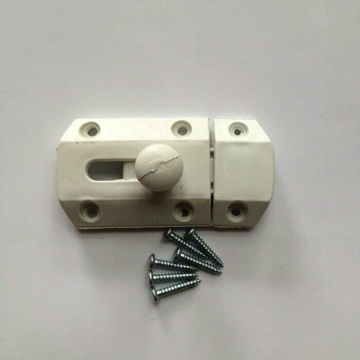 grendel kunci pintu plastik/ grendel pintu kamar