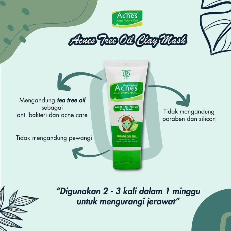 Acnes Tea Tree Oil Clay Mask - 50gr