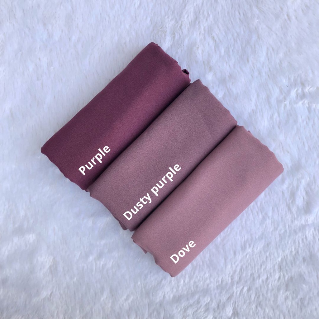 PART 3 : PASMINA DIAMON 175x75 PASHMINA DIAMOND GEORGETTE-DUSTY PURPLE