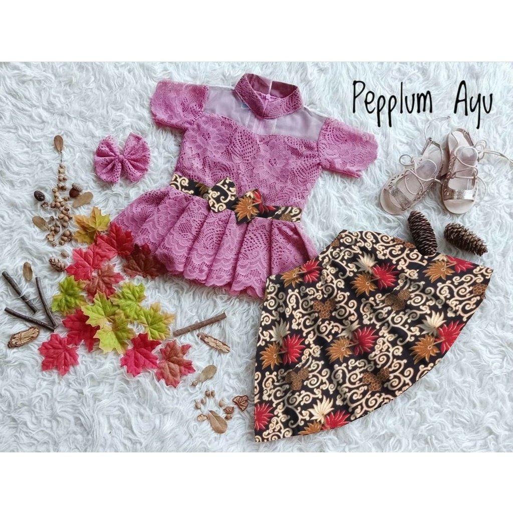 *[RXFK] Set Anak Perempuan / Pakaian Setelan Anak Batik / Setelan Anak / Baju Setelan Anak Batik