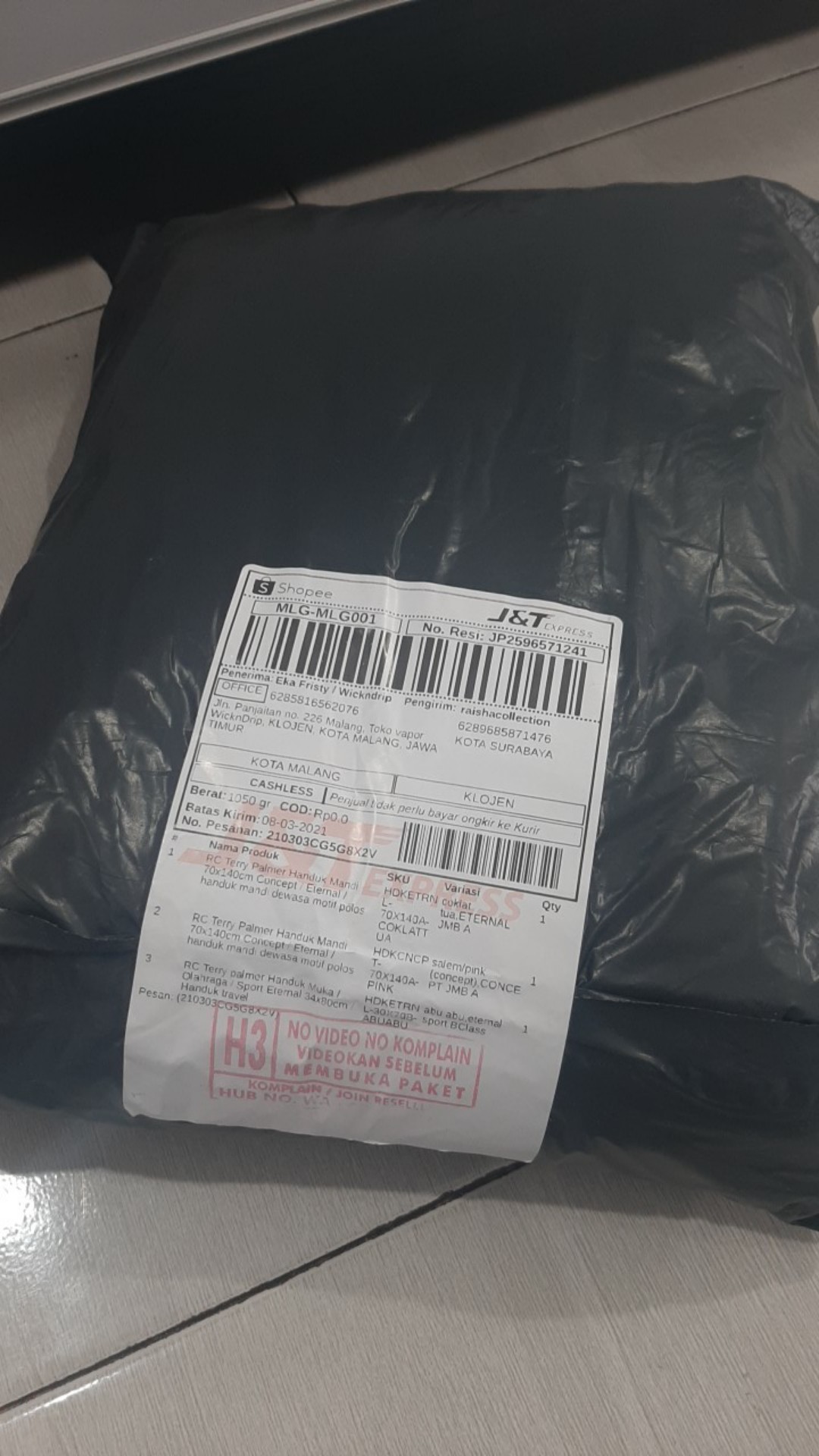 Rc Terry Palmer Handuk Mandi 70x140cm Concept / Eternal / Handuk Mandi Dewasa Motif Polos