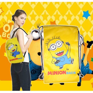 Tas Serut Ransel Minions Sederhana Papoy Minion Koleksi Tas Lucu Karak