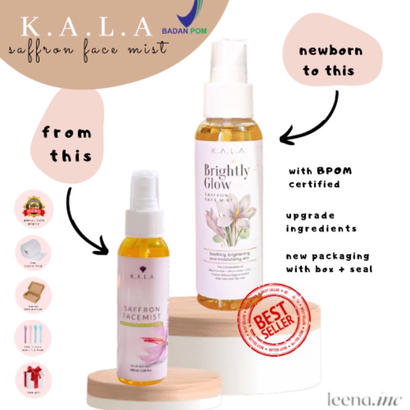 [READY STOCK] BPOM KALA FACE MIST SAFFRON WITH NIACINAMIDE