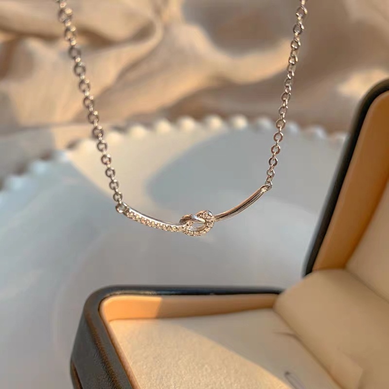 We Flower Kalung Rantai Liontin Smiley Hias Cubic Zirconia Gaya Korea Untuk Wanita