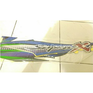 Striping Lis/Stiker body motor Supra X Biru