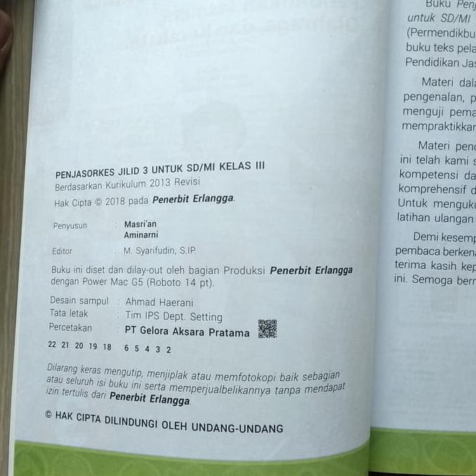 Buku Penjas Orkes Pjok Kelas 3 Sd Kurikulum 2013 Penerbit Erlangga