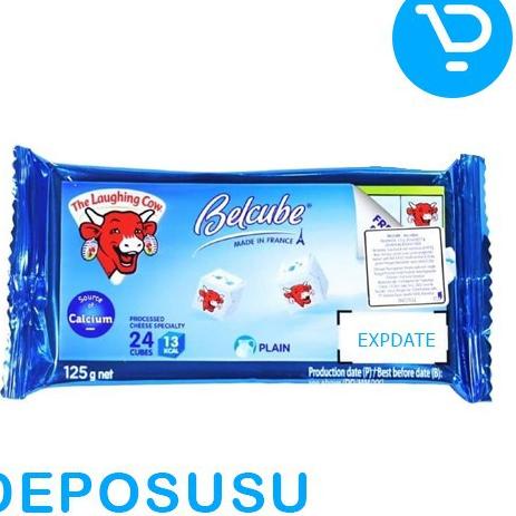 

Terlaris Keju Laughing Cow BELCUBE Cheese 125G ISI 24 Pcs