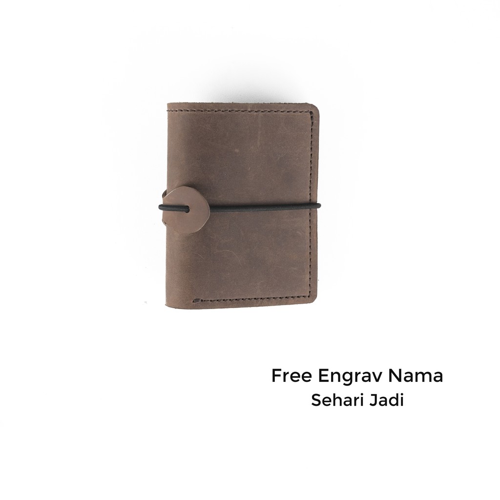 Dompet Kartu Card Holder Pria Wanita Lipat Dua Muat 26 Slot Kartu FREE GRAFIR NAMA