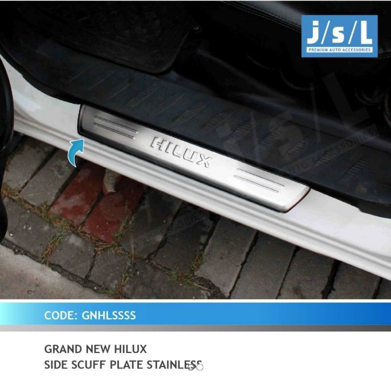 sillplate samping grand new Hilux stainless jsl