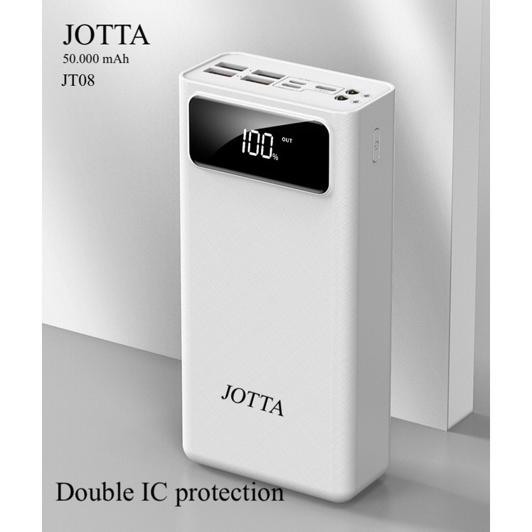 Powerbank JOTTA JT08 kapasitas 50.000 mAh original fast charging garansi 1Tahun.