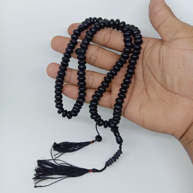 Tasbih Pocok Lontar Gepeng / Tasbih Biji Buah Gebang / Tasbih 99 / Tasbeh 99