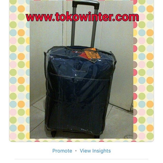 IMPORT Luggage cover Sarung Pelindung koper plastik Tebal Anti Lecet dan anti air