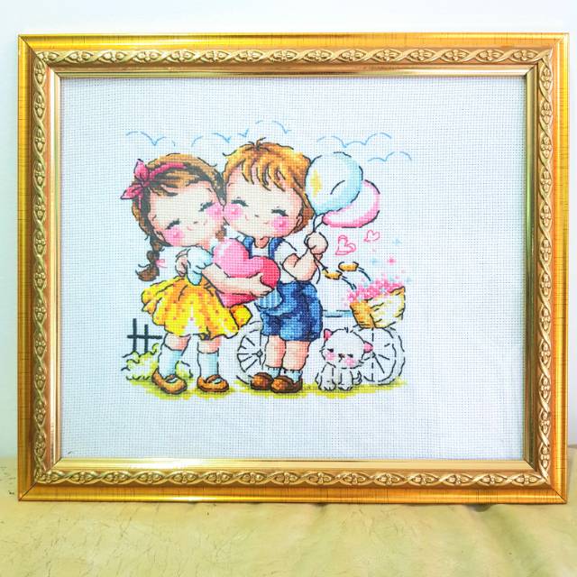 LUKISAN KRISTIK/SULAM "Loving Kids"