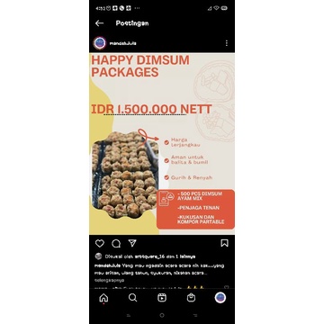 

paket dimsum acara // kemitraan