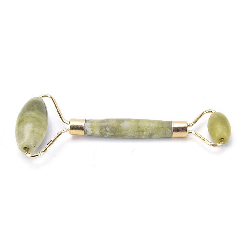 {LUCKID}Natural Jade Guasha Facial Beauty Massage Tool Jade Roller Face Thin massager