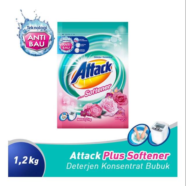 

Attack Detergen Plus Softener 1.2kg