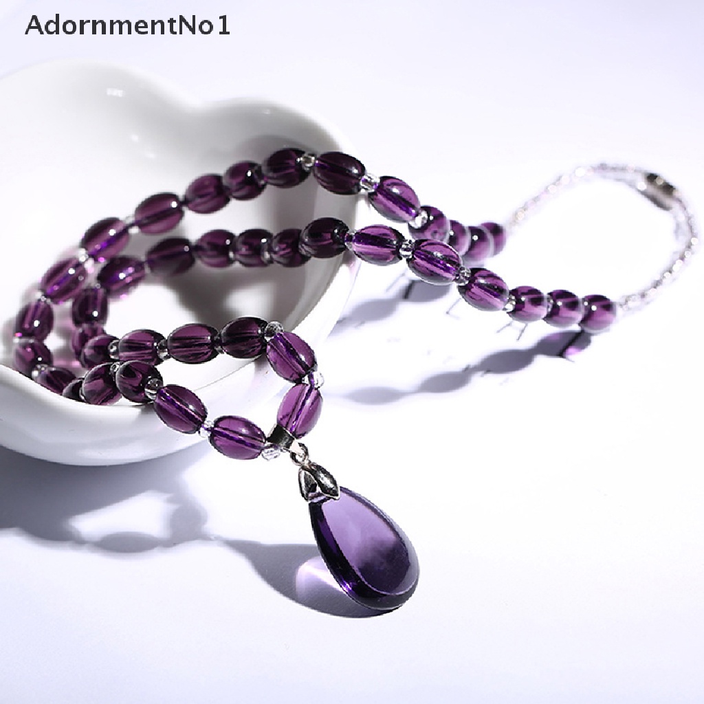 (AdornmentNo1) Kalung / Gelang Kristal Amethyst Untuk Wanita